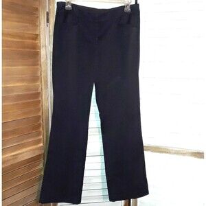 Elle Women's Trouser Pants Size 4 Black Mid Rise Career Business
